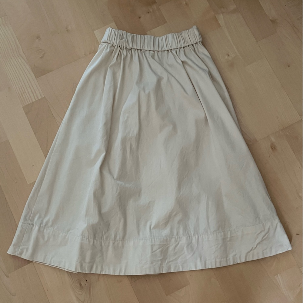 Everlane Easy Skirt Ecru 0